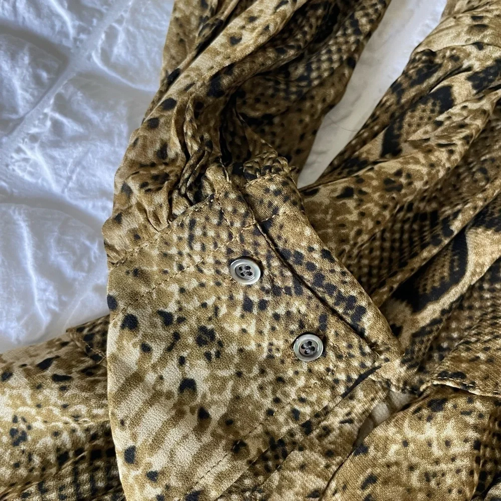 Isabel Marant Python ruffle dress NWOT - Picture 7 of 14